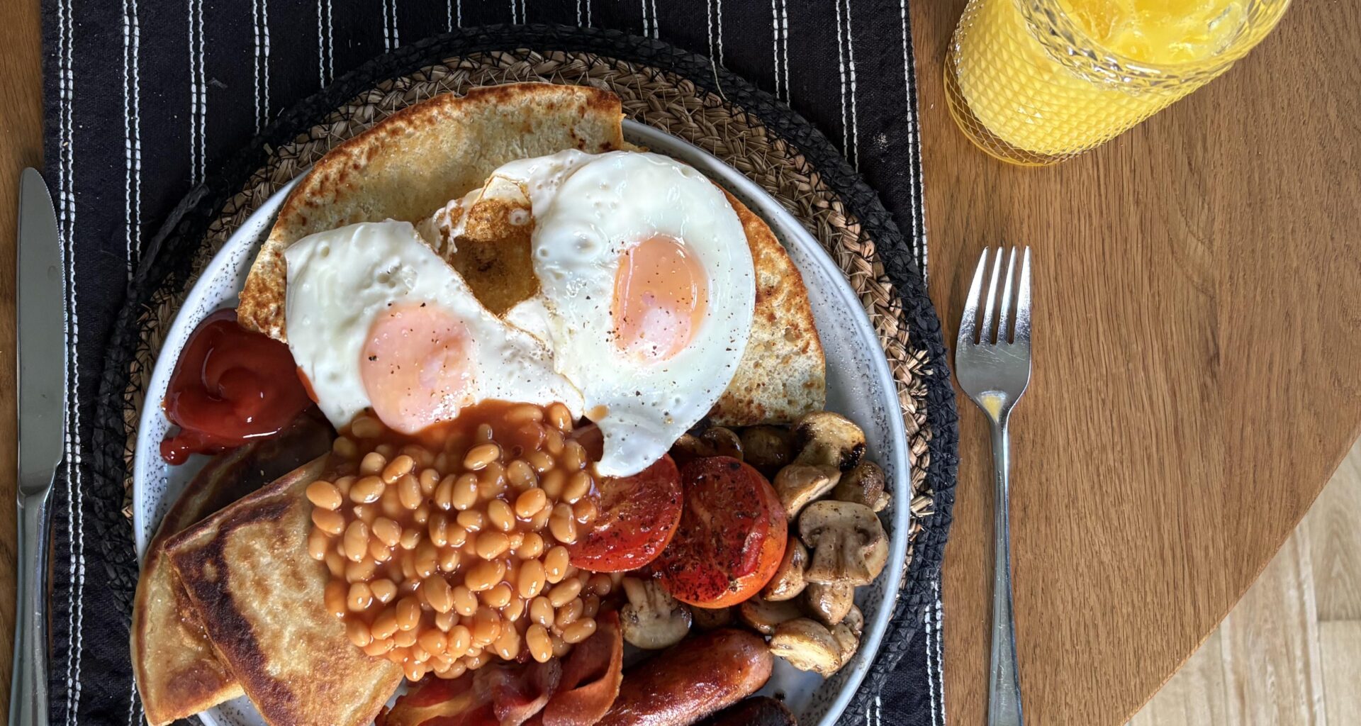 Beans on fry. Homemade. I can't stop thinking about it.