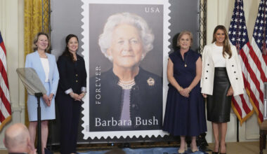 Melania Trump hosts White House event to unveil Barbara Bush postage stamp | News, Sports, Jobs