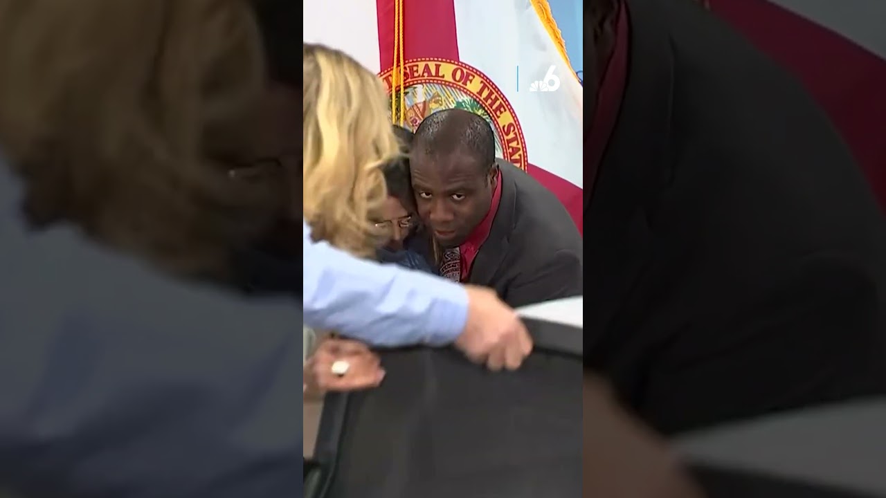 Florida state senator faints during DeSantis presser