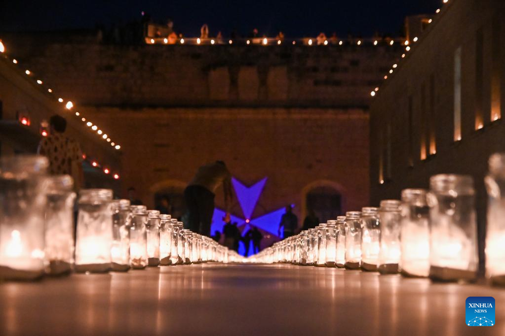 "Museums by Candlelight" event held in Birgu, Malta-Xinhua