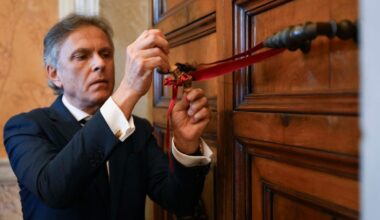 Seals removed from the papal apartment of the Apostolic Palace