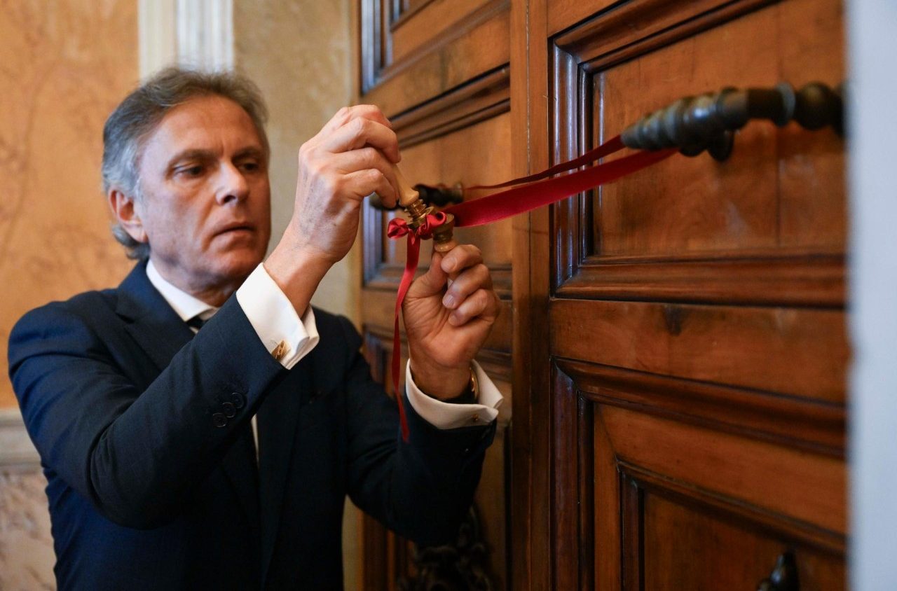 Seals removed from the papal apartment of the Apostolic Palace