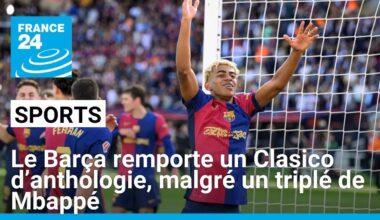 Le FC Barcelone remporte un Clasico d’anthologie malgré un triplé de Kylian Mbappé