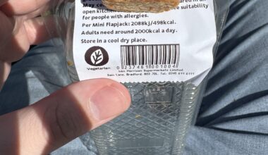 Just in the sun today, enjoying my 4000 calorie pack of 8 mini flapjacks