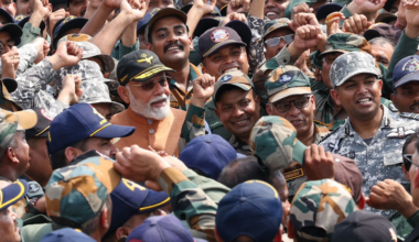 PM Modi visits Adampur Air Base in Punjab, a day after his address to the nation