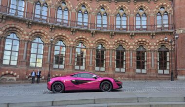 St Pancras pink McLaren is back