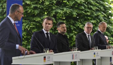 Merz Macron Zelensky Starmer Tusk