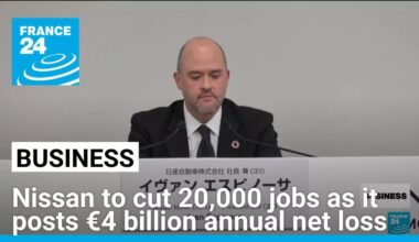 Nissan to cut 20,000 jobs as carmaker reports €4 billion annual net loss • FRANCE 24 English