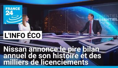Nissan annonce le pire bilan annuel de son histoire et des milliers de licenciements • FRANCE 24