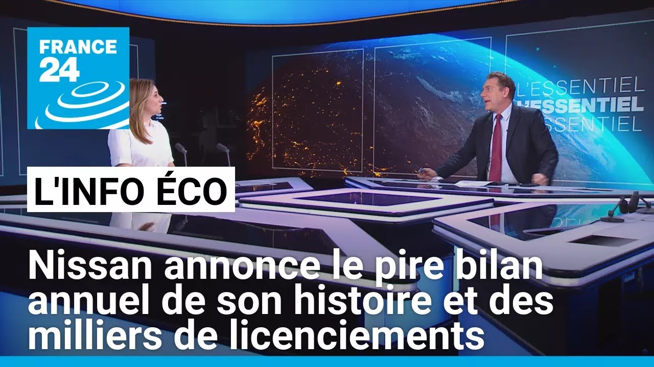 Nissan annonce le pire bilan annuel de son histoire et des milliers de licenciements • FRANCE 24
