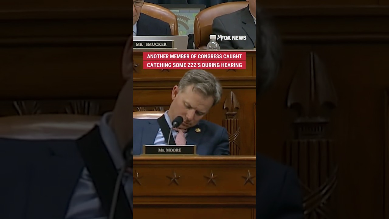Caught snoozing: Congressman dozes off mid-hearing #foxnews #shorts #news #naptime #politics #us
