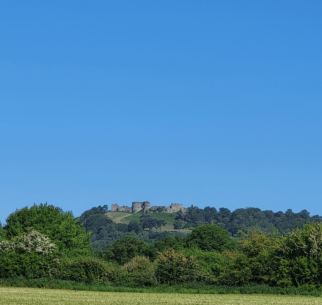 Beeston Castle on a perfect day in England