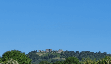 Beeston Castle on a perfect day in England