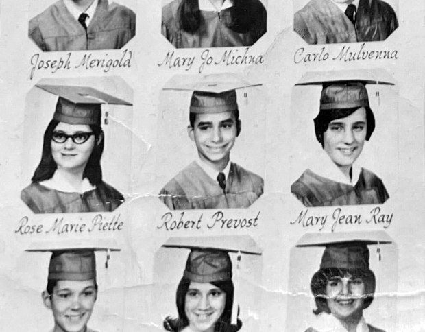 Robert Prevost in 8th grade at St. Mary School in Riverdale, Class of 1969. (Marianne Angarola)