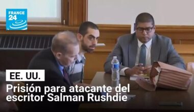 Condenan a 25 años de prisión al atacante del escritor Salman Rushdie