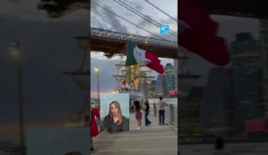🚢 El Buque Escuela Cuauhtémoc, de bandera mexicana, chocó contra el puente de Brooklyn