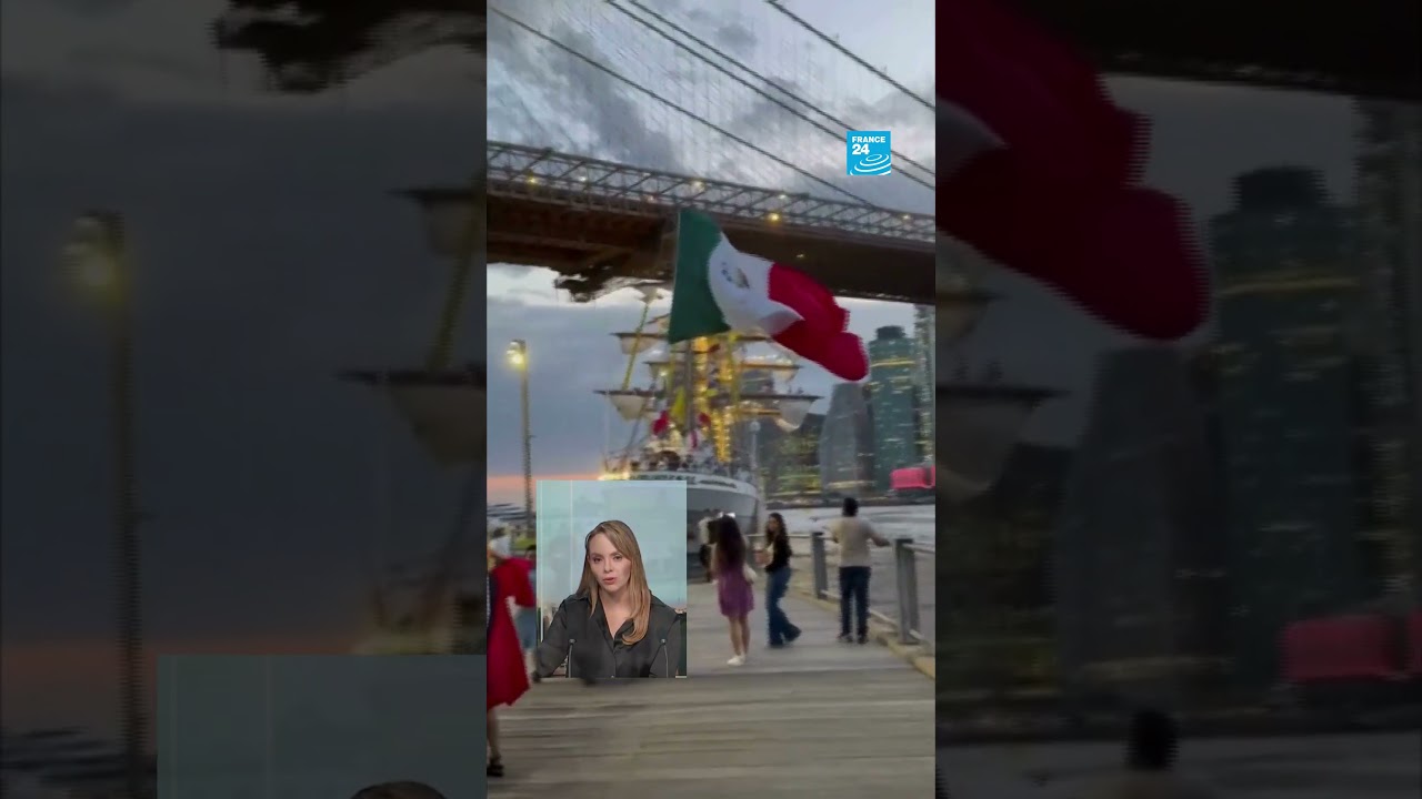🚢 El Buque Escuela Cuauhtémoc, de bandera mexicana, chocó contra el puente de Brooklyn