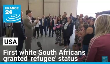 First white South African 'refugees' arrive in the US • FRANCE 24 English
