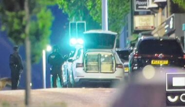 High Street, Bangor: Police attending major firearms incident in Bangor