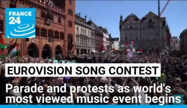 Parade, protests kick off Eurovision Song Contest week • FRANCE 24 English