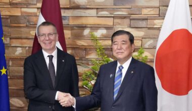 Japan, Latvia agree to upgrade ties amid Russian invasion of Ukraine