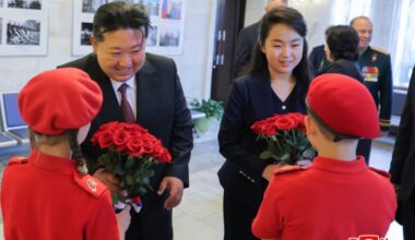 Kim and Daughter Visit Russian Embassy