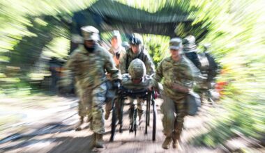 512th Field Hospital conducts mass casualty exercise with partner nation medics at Vepriai Rocket Base during DEFENDER 2025