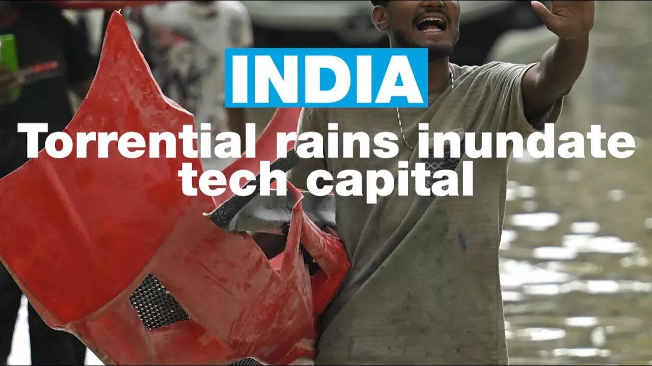 India: Torrential rains inundate tech capital Bengaluru • FRANCE 24 English
