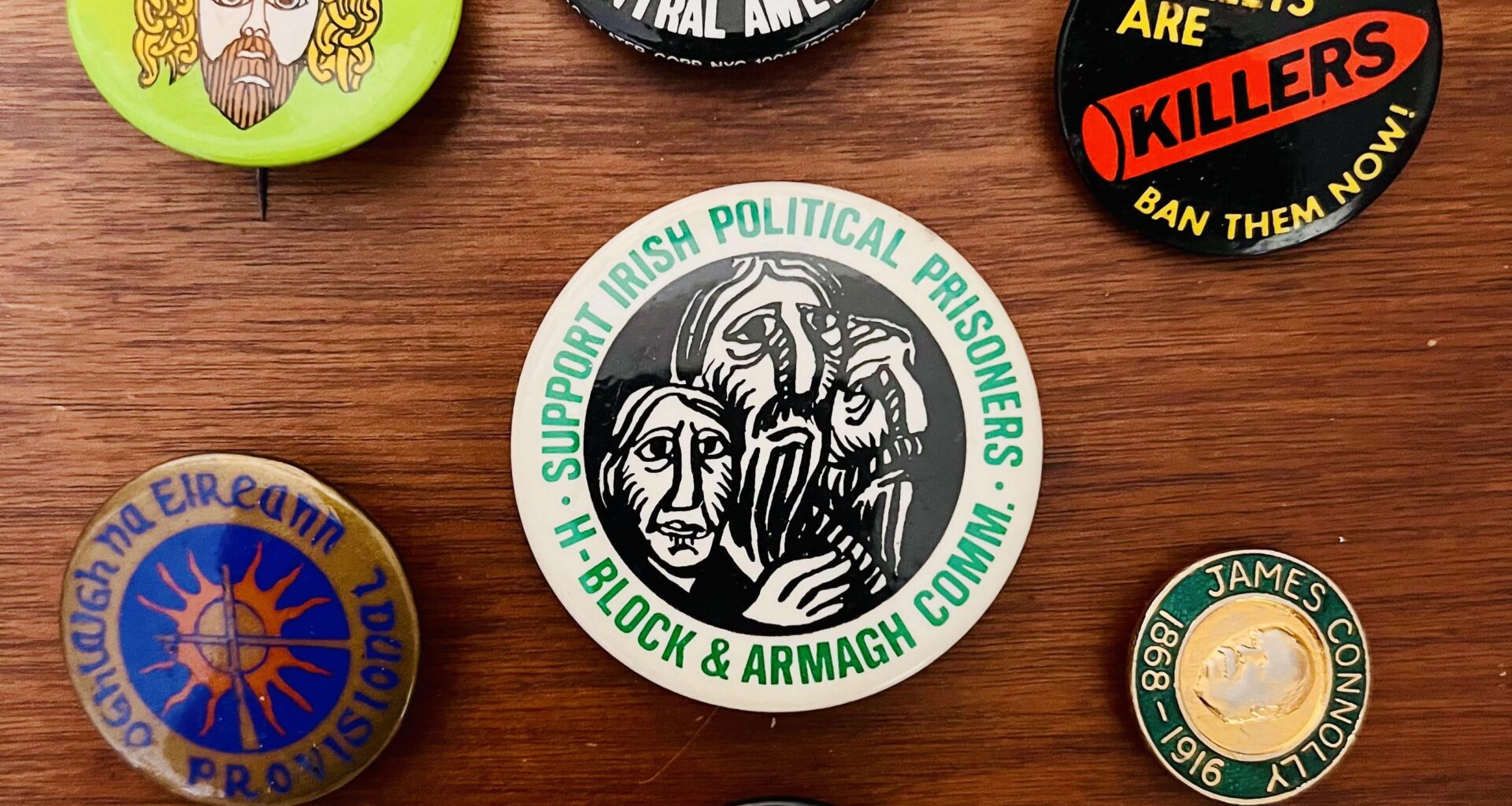 Political protest pins found in my mother’s closet in NYC