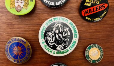 Political protest pins found in my mother’s closet in NYC