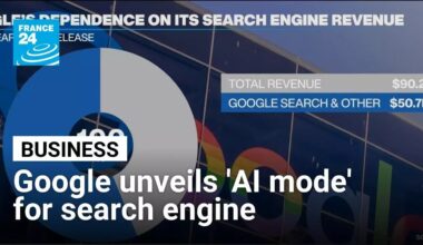 Google launches ‘AI mode’ for search engine to compete with chatbots • FRANCE 24 English