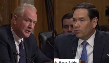Van Hollen clashes with Marco Rubio in heated exchange