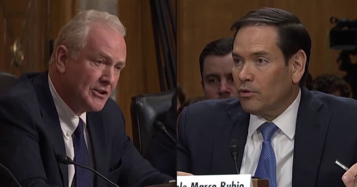 Van Hollen clashes with Marco Rubio in heated exchange