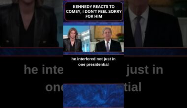 'Sen Kennedy' Reacts To Comey, I don't Feel Sorry For Him  #shorts #news