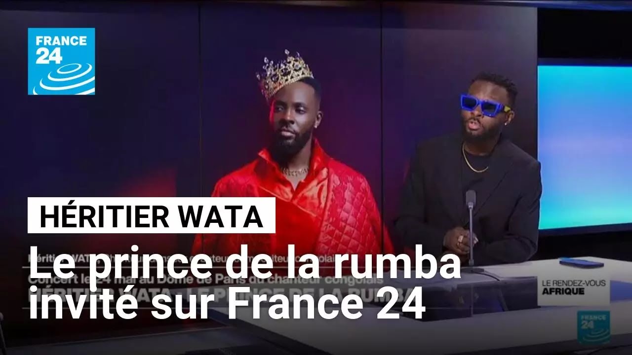 Héritier Wata : le prince de la rumba invité sur France 24