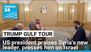 Trump praises Al Sharaa, presses Syria leader on Israel ties after lifting sanctions • FRANCE 24