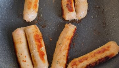 Opinions wanted on cutting sausages lengthways to make sure the middle is cooked