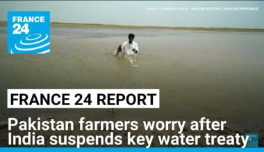 Pakistan farmers worry after India suspends key water treaty • FRANCE 24 English