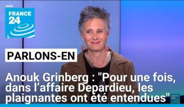 Anouk Grinberg : "Pour une fois, dans l’affaire Depardieu, les plaignantes ont été entendues"