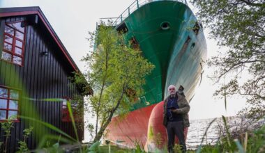 A 440-foot ship nearly hit a Norway cabin as its owner slept. The helmsman was reportedly asleep too.