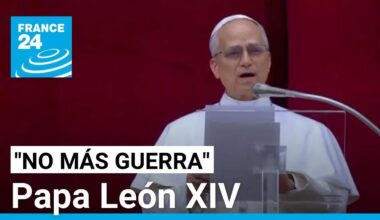 León XIV llama a la paz en su primer discurso dominical • FRANCE 24 Español
