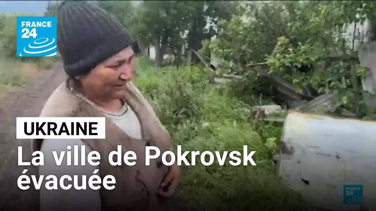 Ukraine : évacuation de la ville de Pokrovsk, à quelques kilomètres du front • FRANCE 24