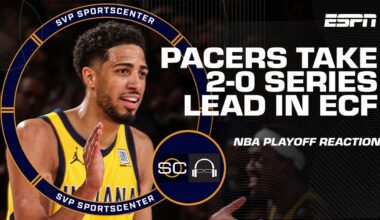 Eastern Conference Finals Reaction 🍿 Pacers win Game 2 at the Garden vs. Knicks | SC with SVP