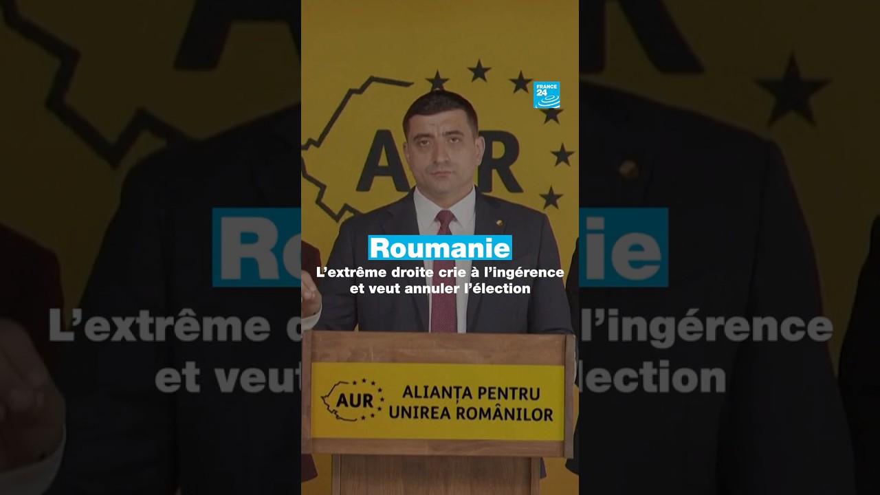 Roumanie : l'extrême droite crie à l'ingérence et veut annuler l'élection • FRANCE 24