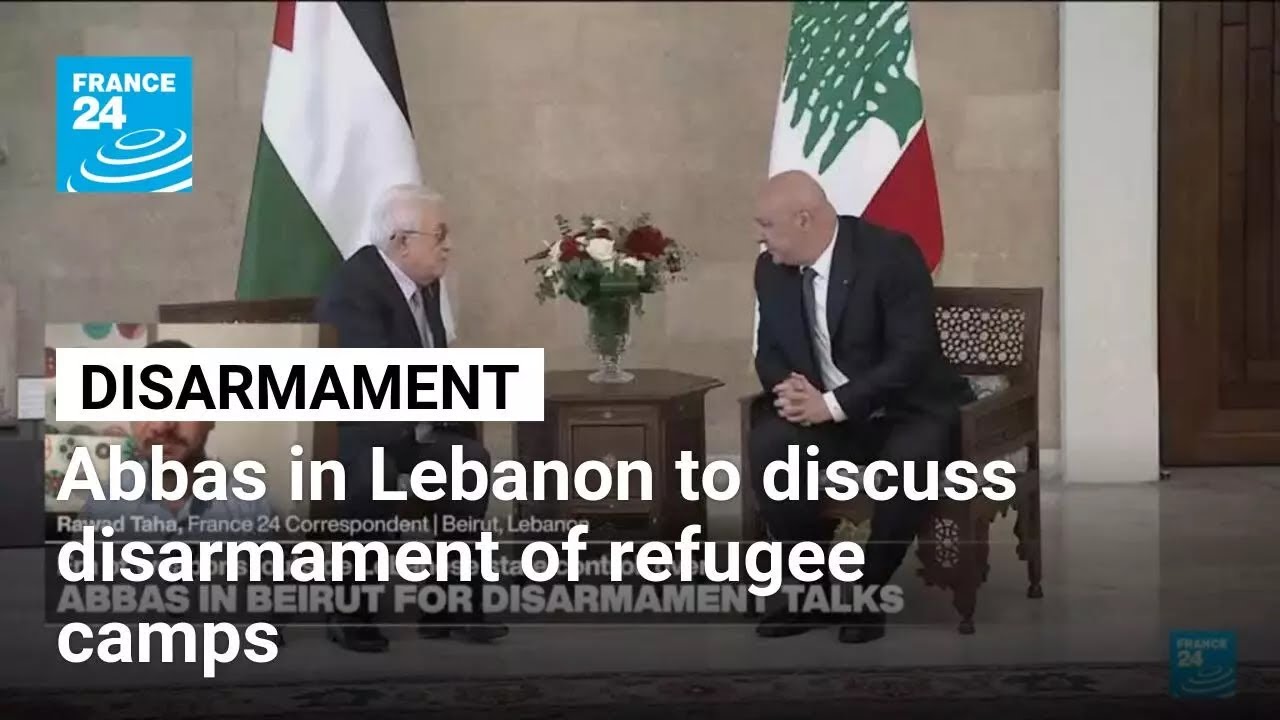 Palestinian president in Lebanon to discuss disarmament of refugee camps • FRANCE 24 English