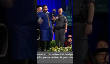 University at Buffalo graduate chased on stage by police while holding infant son during ceremony
