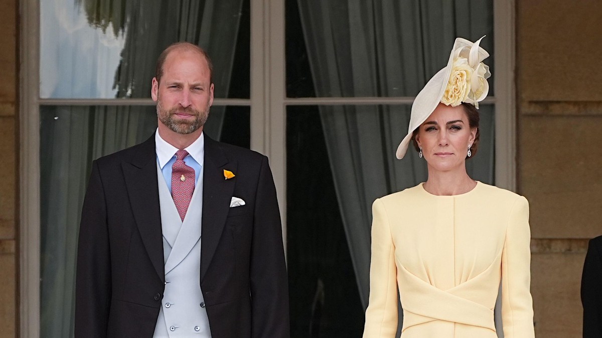 Prince William and Kate Middleton play host with royal cousins Eugenie and Zara at Palace garden party