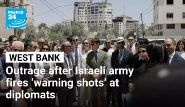 Indignation after Israeli army fires ‘warning shots’ at diplomats on West Bank visit • FRANCE 24