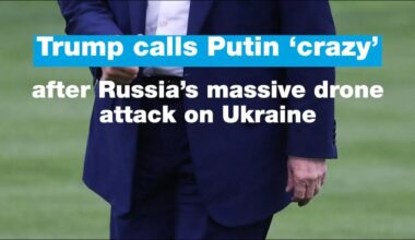 Putin is ‘crazy’, Trump says, after massive Russian drone attack on Ukraine • FRANCE 24