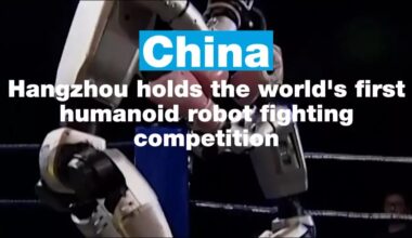 China: Hangzhou holds the world's first humanoid robot fighting competition • FRANCE 24 English